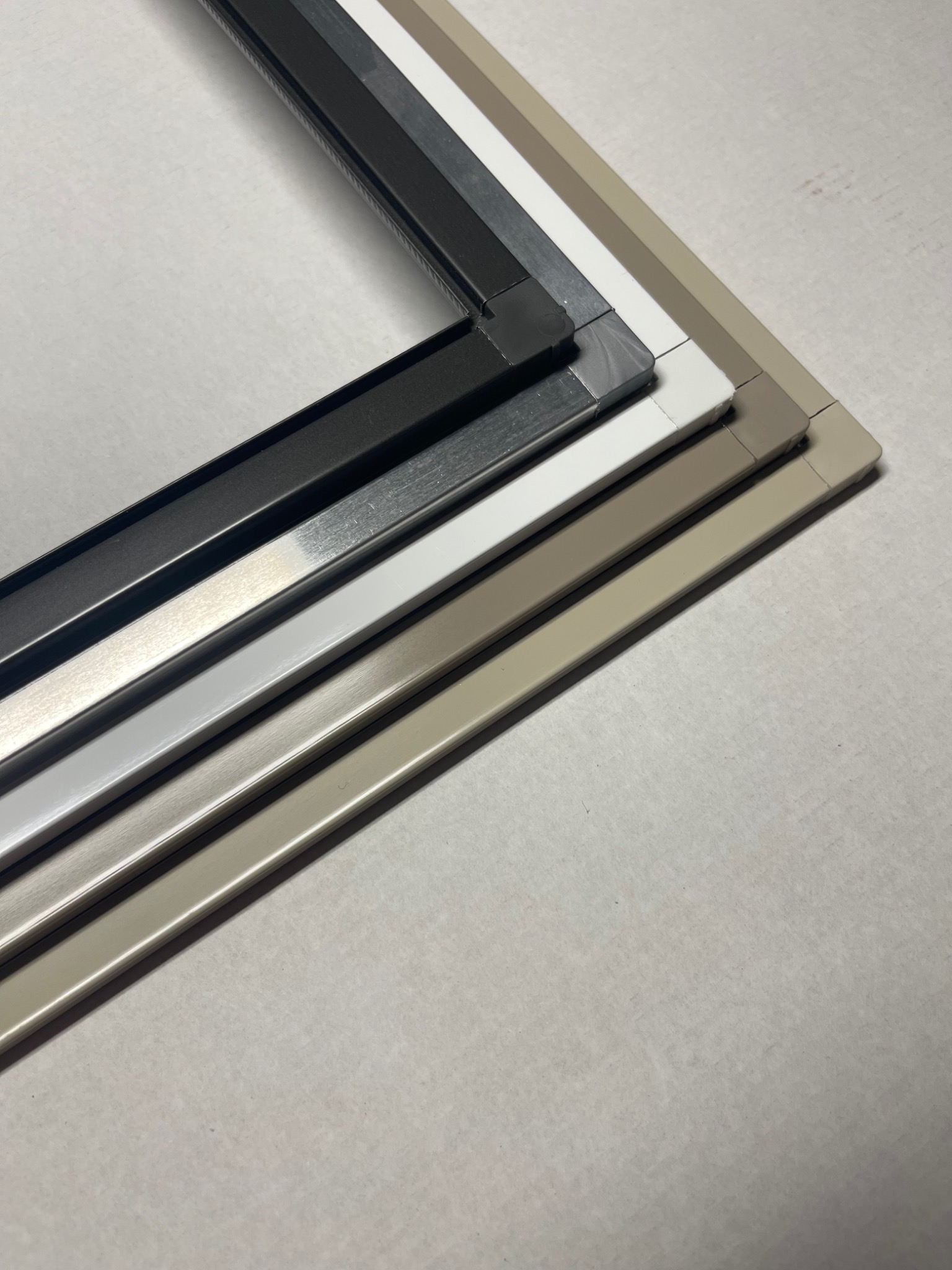 New window screen frames in multiple colors
